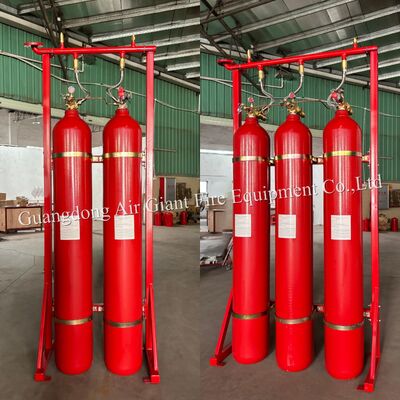 Ποιότητα  Network Type IG55 Inert Gas Fire Suppression System with 150-300 Bar Operating Pressure -10-50°C Storage Temperature and Audible And Visual Alarm Εργοστάσιο
