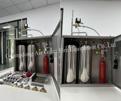 Ποιότητα  Wet Chemical Kitchen Fire Extinguishing System Single And Double Bottle Group Εργοστάσιο