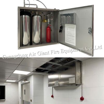 Ποιότητα  Double Bottles Commercial Kitchen Hood Fire Suppression System For Grease Ducts Εργοστάσιο