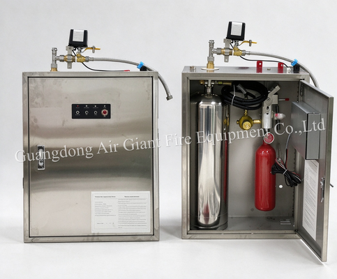 Ποιότητα  Single Bottle Fully Automatic Commercial Kitchen Fire Suppression System Εργοστάσιο