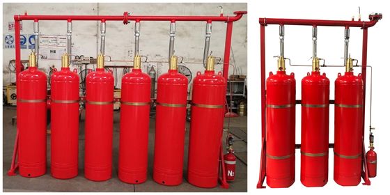 Σύστημα καταστολής ΣΥΝΕΧΟΥΣ 24V 1.6A FM200 πυρκαγιάς 40L 70L 100L 120L
