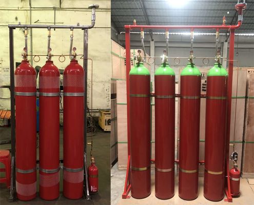 σύστημα αδρανούς αερίου 80Ltr 140Ltr Argonite IG55 για την προσβολή του πυρός