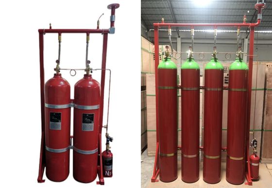 80Ltr IG 541 σύστημα καταστολής πυρκαγιάς αδρανούς αερίου για το δωμάτιο τηλεπικοινωνιών