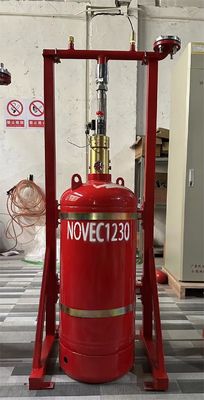 40L κλειστό σύστημα καταστολής πυρκαγιάς Novec 1230 χωρίς ρύπανση για αποθηκευτικό χώρο