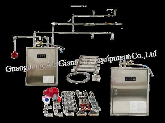 Σύστημα Αυτόματης Κατάσβεσης Πυρκαγιάς με Υγρό Χημικό για Απορροφητήρες Κουζίνας